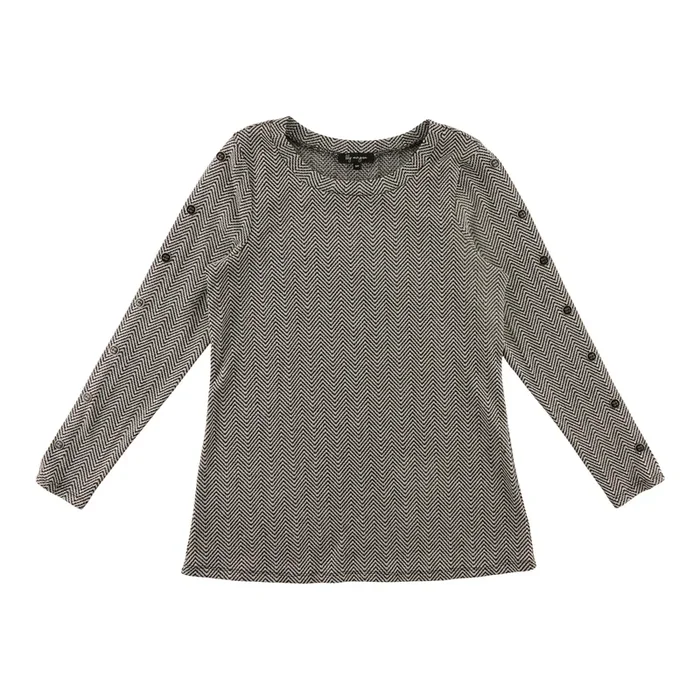 lily morgan Women’s Two Tone Chevron Buttons