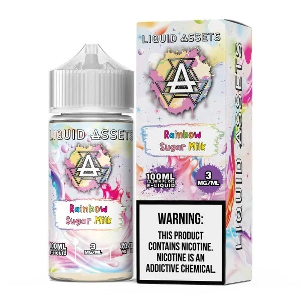 Liquid Assets_E-Liquid 100mL_Rainbow Sugar Milk_-