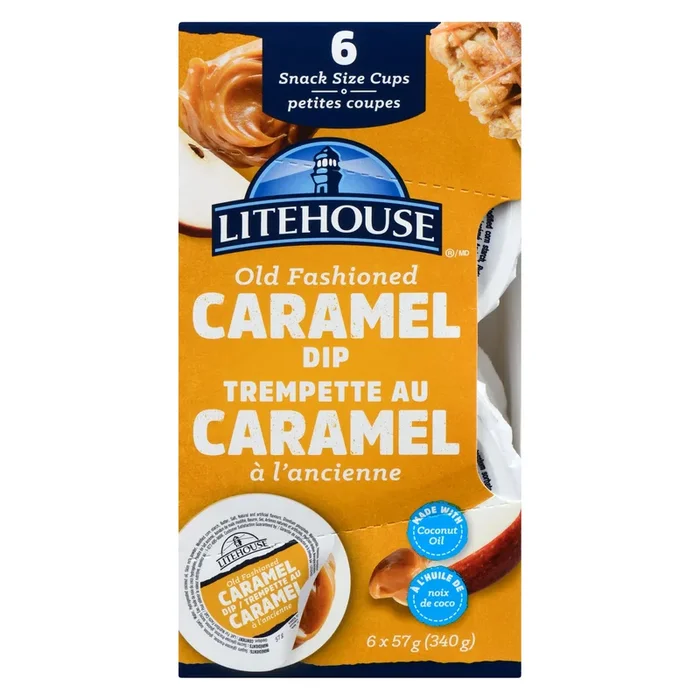 Litehouse Old Fashioned Caramel Dip Cups, 57g, 6-Pack