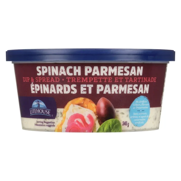 Litehouse Spinach Parmesan Dip and Spread -340 g