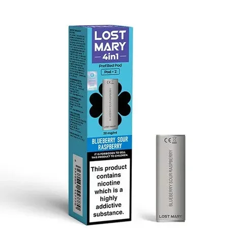 Lost Mary 4 in 1 Blueberry Sour Raspberry Refill Pods