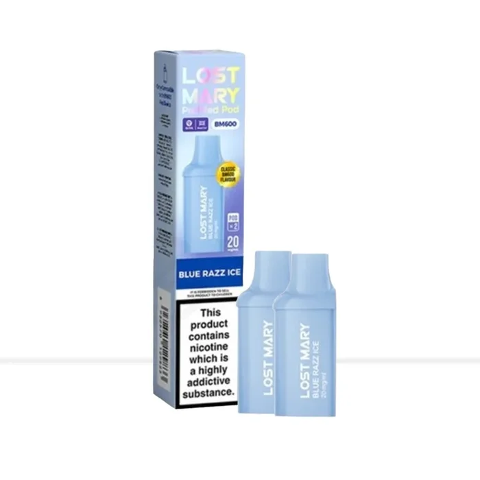 Lost Mary BM600 Blue Razz Ice Prefilled Pods
