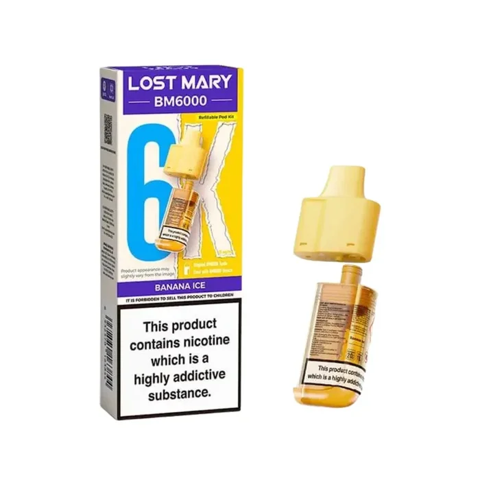 Lost Mary BM6000 Banana Ice Refill Pod
