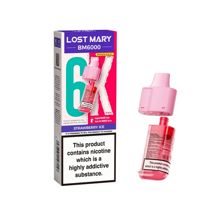 Lost Mary BM6000 Strawberry Ice Refill Pod