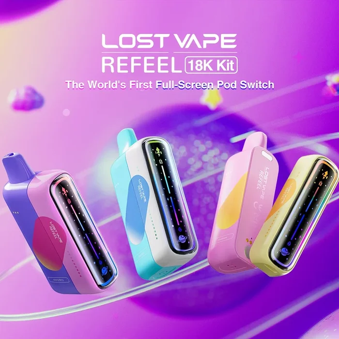 Lost Vape REFEEL 18K Disposable Kit – 18000 Puffs