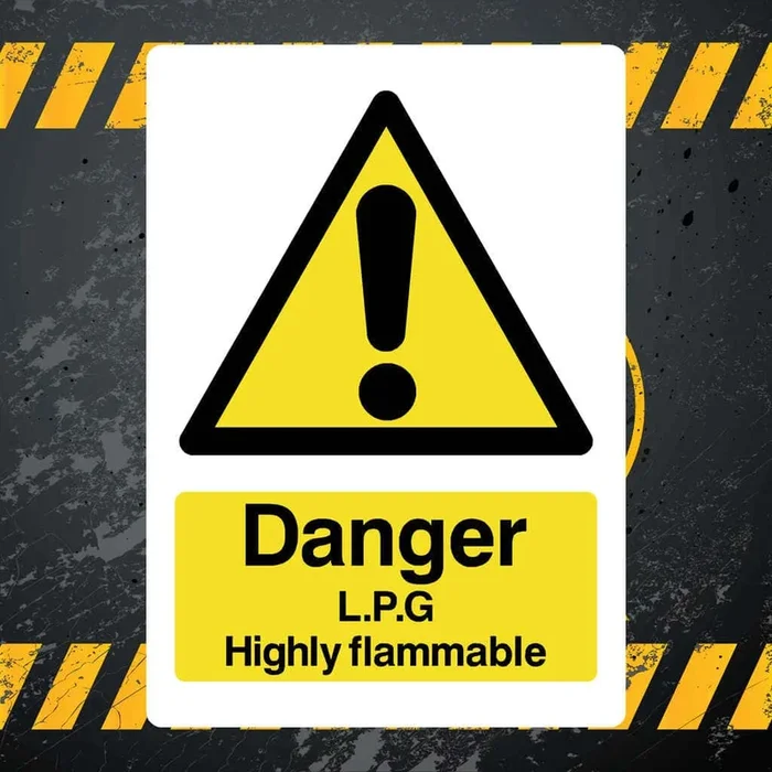LPG Flammable Safety Sign