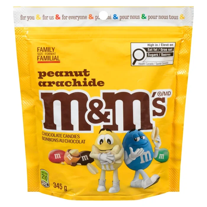 M&M’s Chocolate Candies Peanut Family Size, 345 g