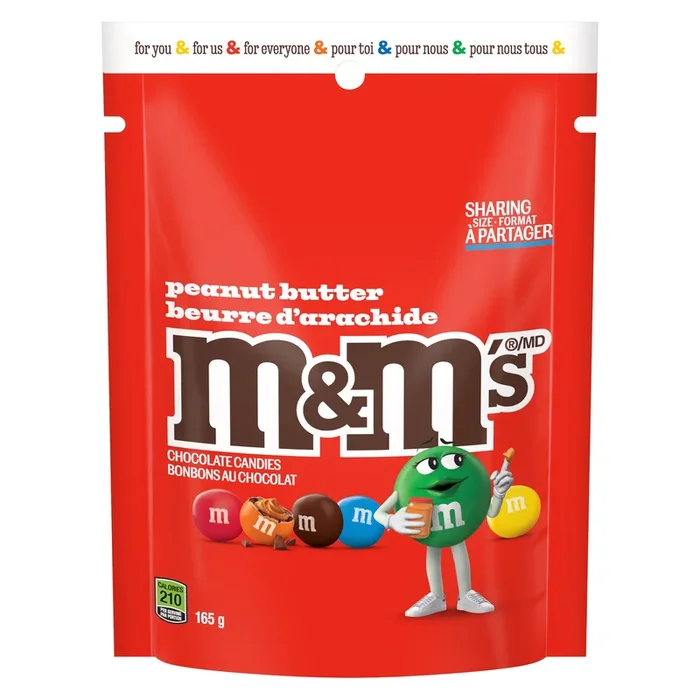 M&M’s Chocolate Peanut Butter, Sharing Size, 165 g