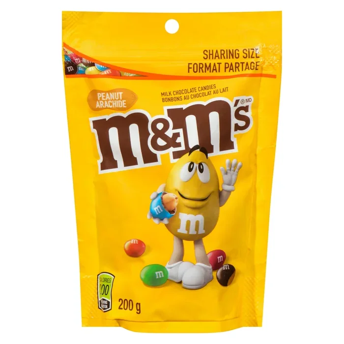M&M’s Peanut Milk Chocolate Pouch – 200g