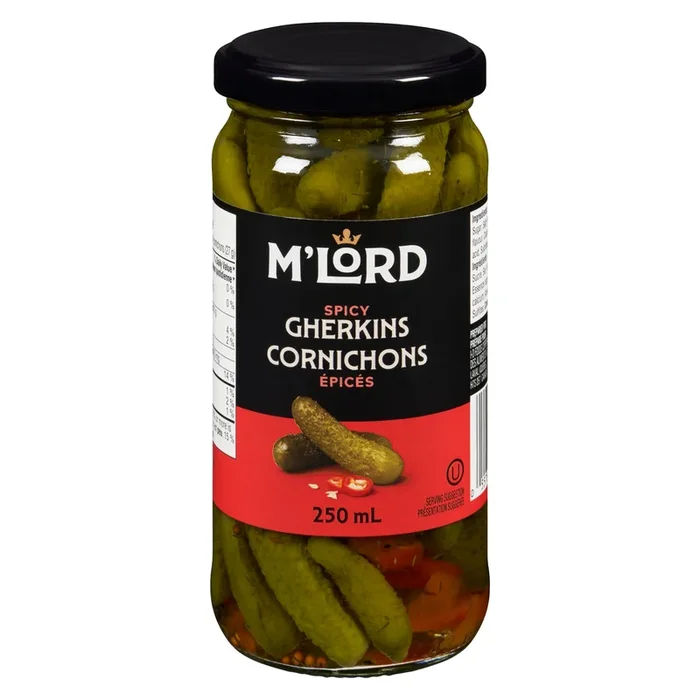 M’Lord Spicy Gherkins, 250-ml