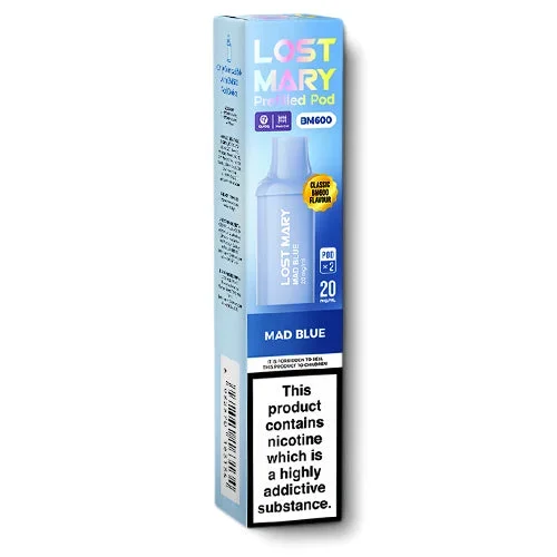 Mad Blue BM600 Prefilled Pods by Lost Mary