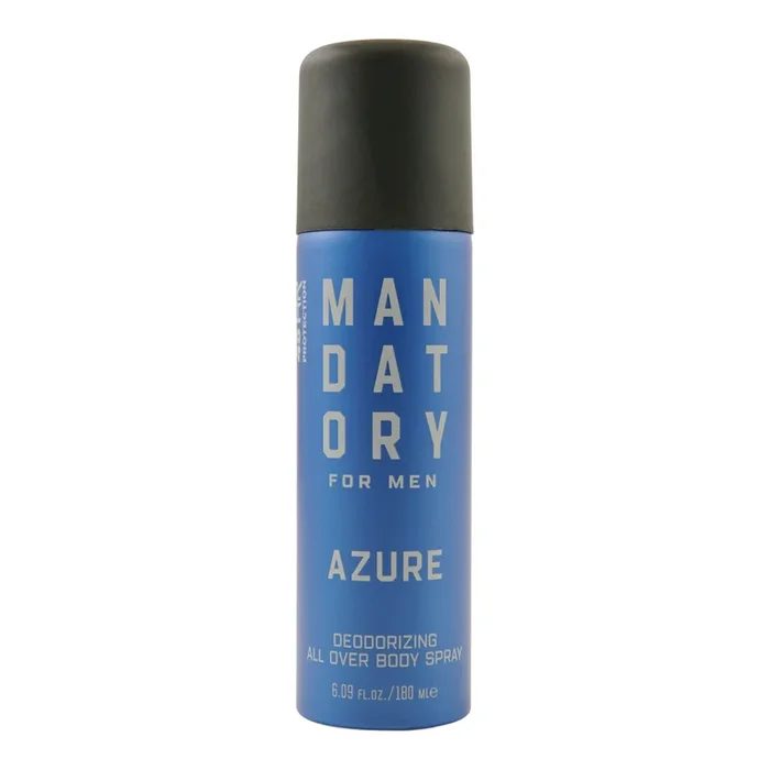 Mandatory for Men Body Spray, Azure, 180 ml