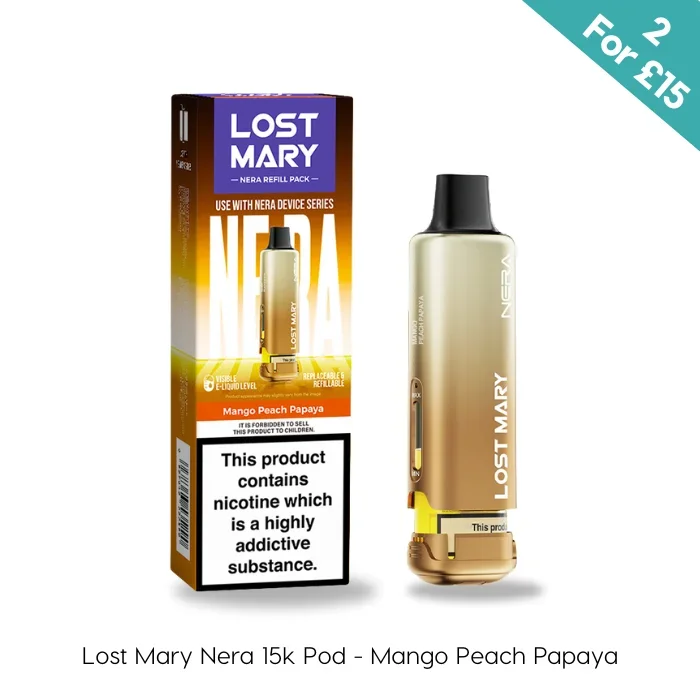 Mango Peach Papaya – Lost Mary Nera 15K Prefilled Pods