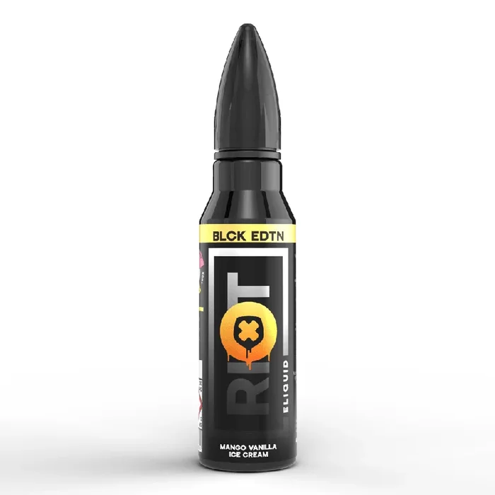 Mango Vanilla Ice Cream – Black Edition By Riot Squad 50ml Vape Juice