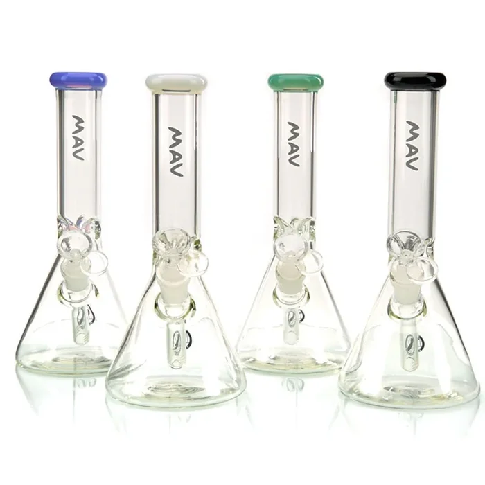 MAV Glass 10″ Color Top Beaker Water Pipe