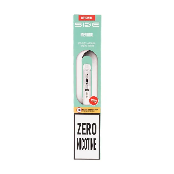 Menthol Crystal Bar 600 Zero Nicotine Prefilled Pods by SKE