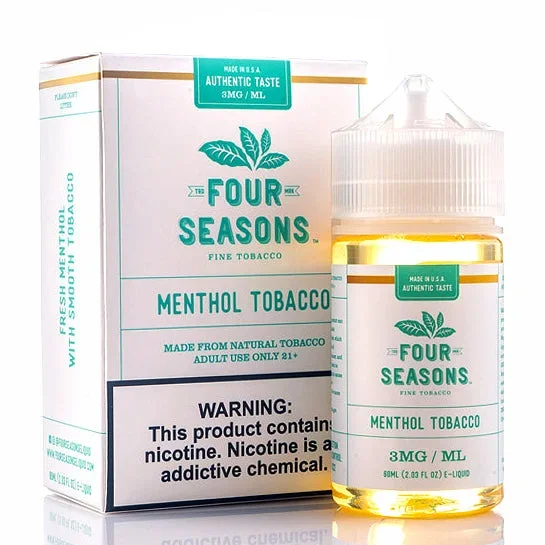 Menthol Tobacco – Four Seasons E-Juice [Naturally-Extracted]