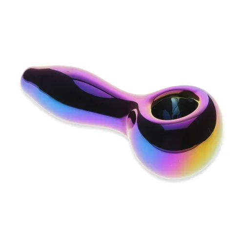 Metallic Iridescent Spoon Pipe 4″