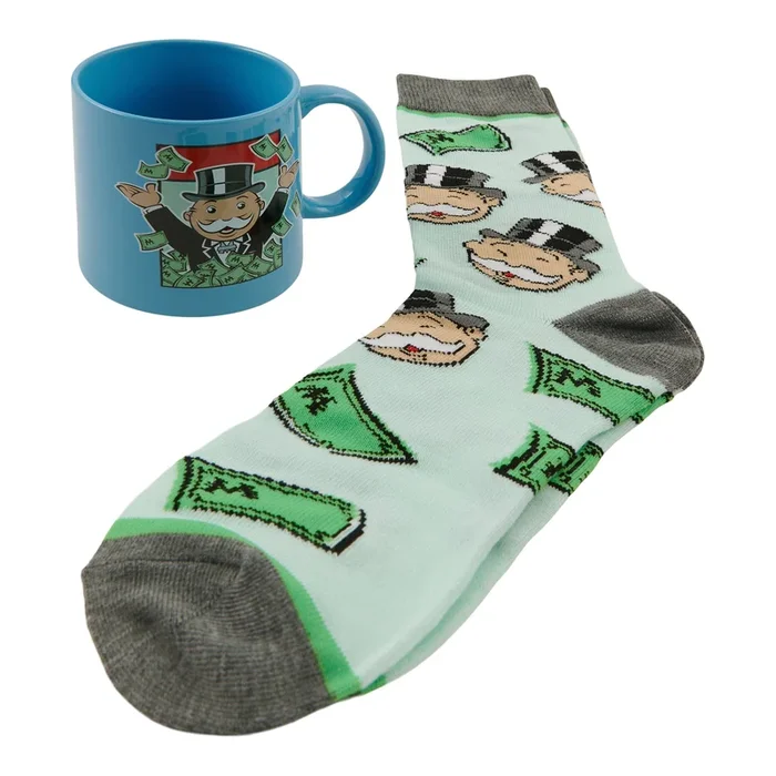 Mi-chaussettes sous licence avec tasse pour hommes