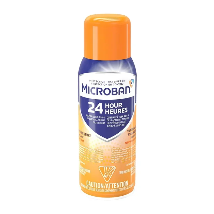 MICROBAN 24-Hour Citrus Scented Sanitizing Spray, 354 g