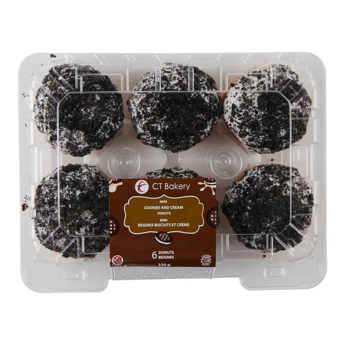 Mini Cookies n’ Cream Donuts, 6-Pack