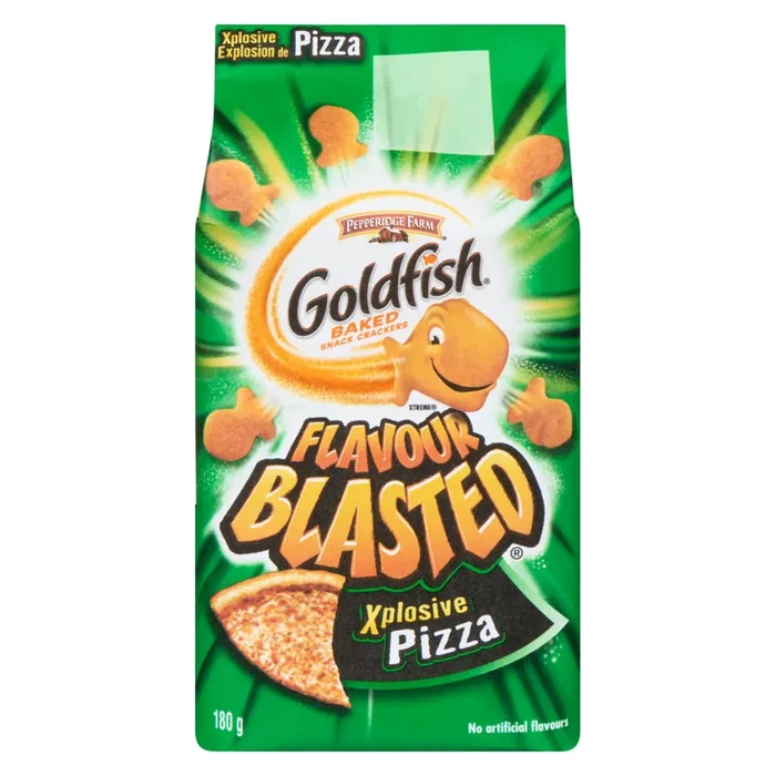 Mini-craquelins cuits au four Explosion de pizza Goldfish Explosion de saveurs – 180 g