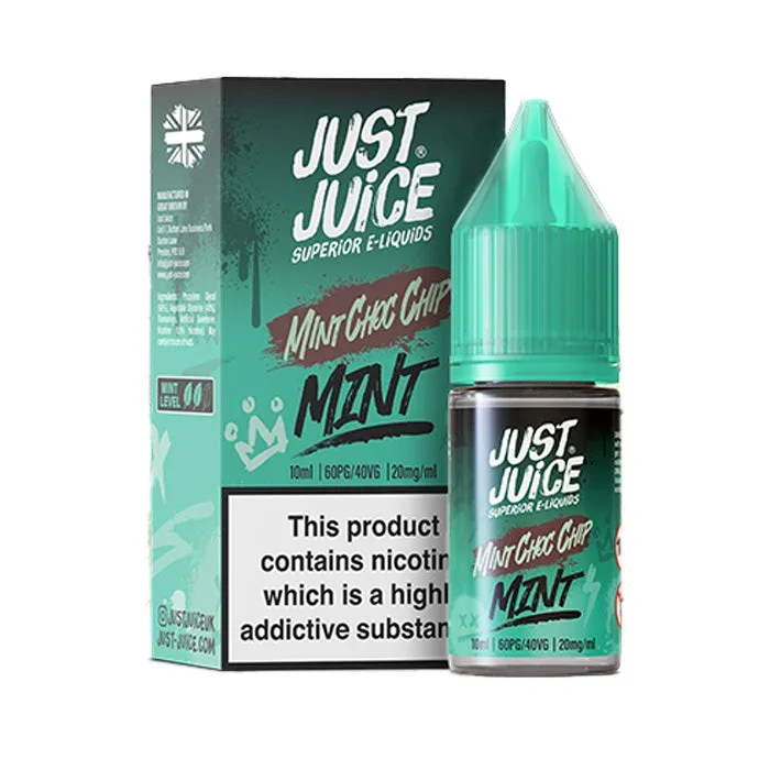 Mint Choc Chip 10ml Nic Salt E-Liquid by Just Juice
