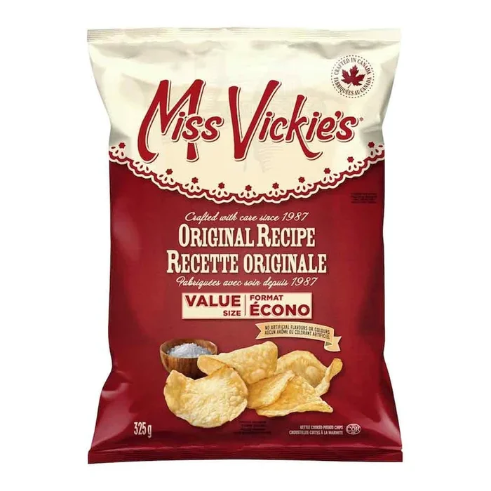 Miss Vickie’s Original Recipe Kettle Cooked Potato Chips, 325-g