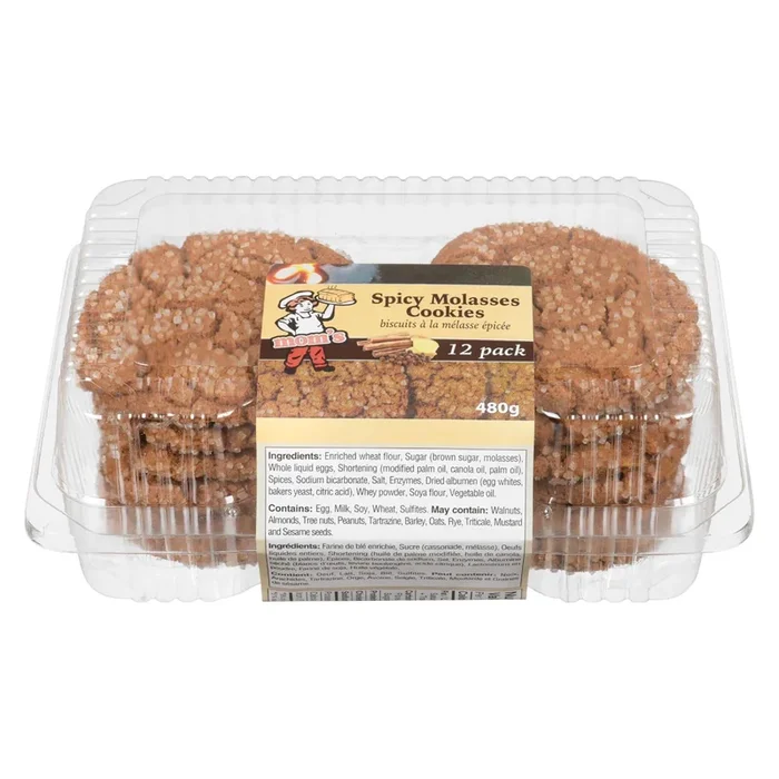 Mom’s Spicy Molasses Cookies, 12-Pack, 480-g