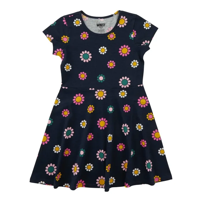 MONKEY BARS Toddler Girls’ Autumn Flair Short Sleeve Dress