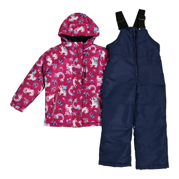 MONKEY BARS Toddler Girls’ Snow Suit Set with Jacket, 2-Piece