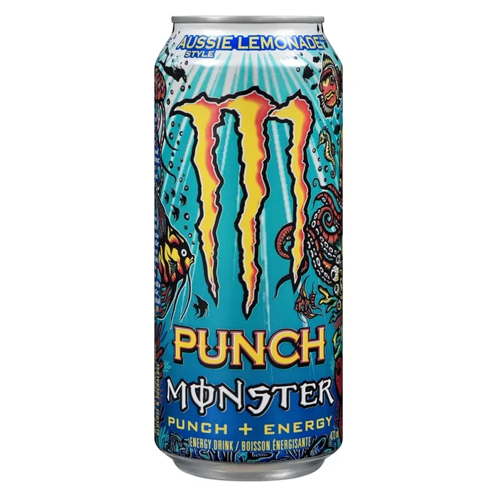 Monster Punch Aussie Style Lemonade Energy Drink, 473-ml