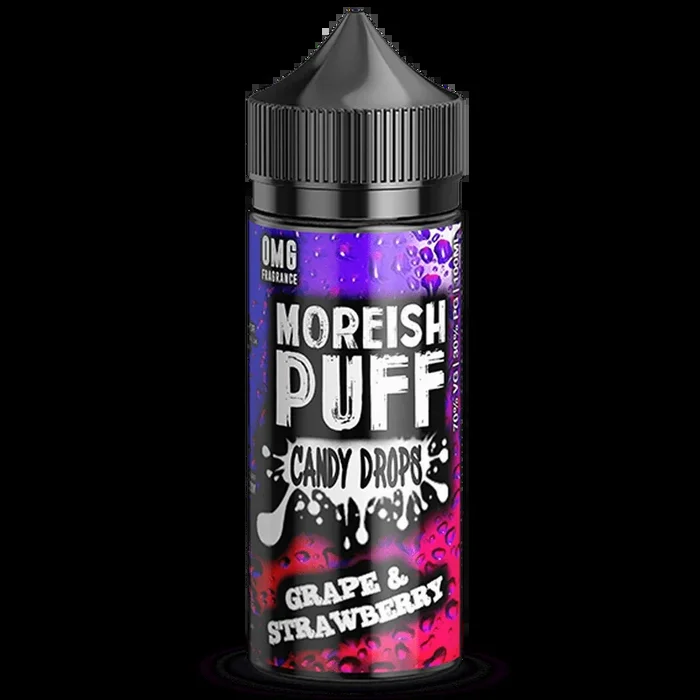 Moreish Puff Candy Drops Grape & Strawberry E-Liquid Shortfill 100ml