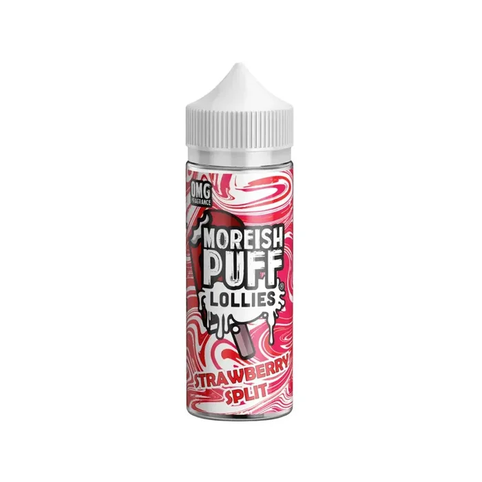 Moreish Puff Lollies Strawberry Split 100ml Shortfill