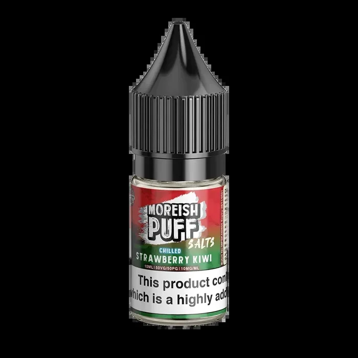 Moreish Puff Strawberry & Kiwi Chilled Nic Salt – 10ml