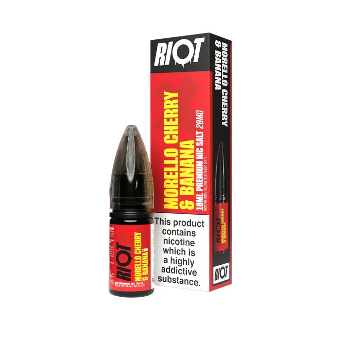 Morello Cherry & Banana Nic Salt by Riot X