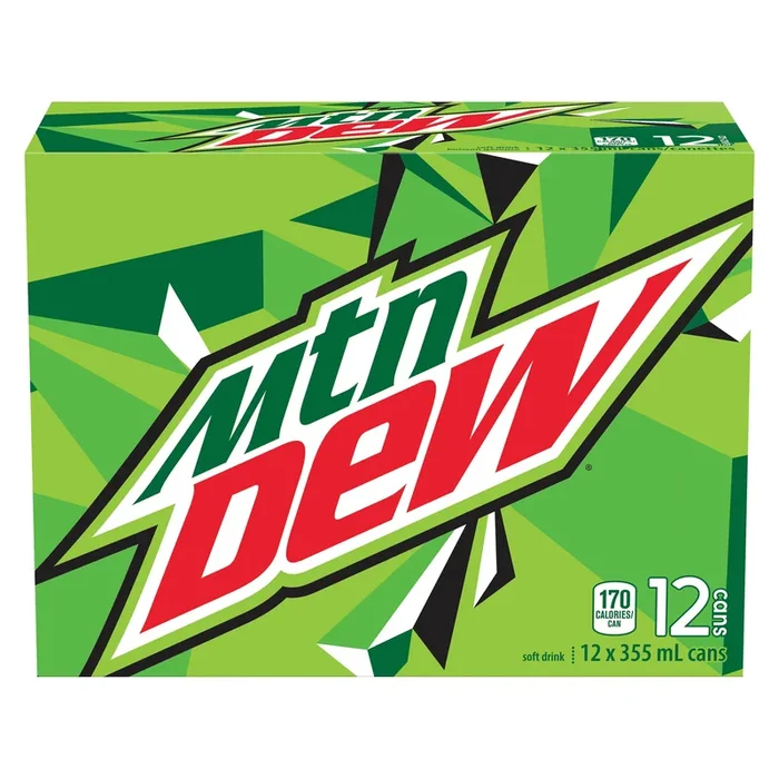 Mountain Dew, 12-Pack, 355 ml