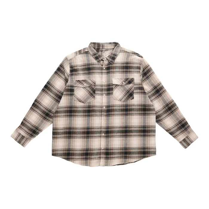 Mountain Ridge Big Guy Long Sleeve Flannel Snap-Up Shirt