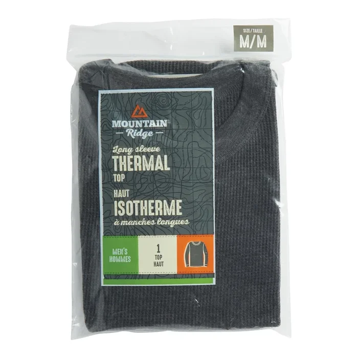 Mountain Ridge Men’s Long Sleeve Crew Neck Thermal Top