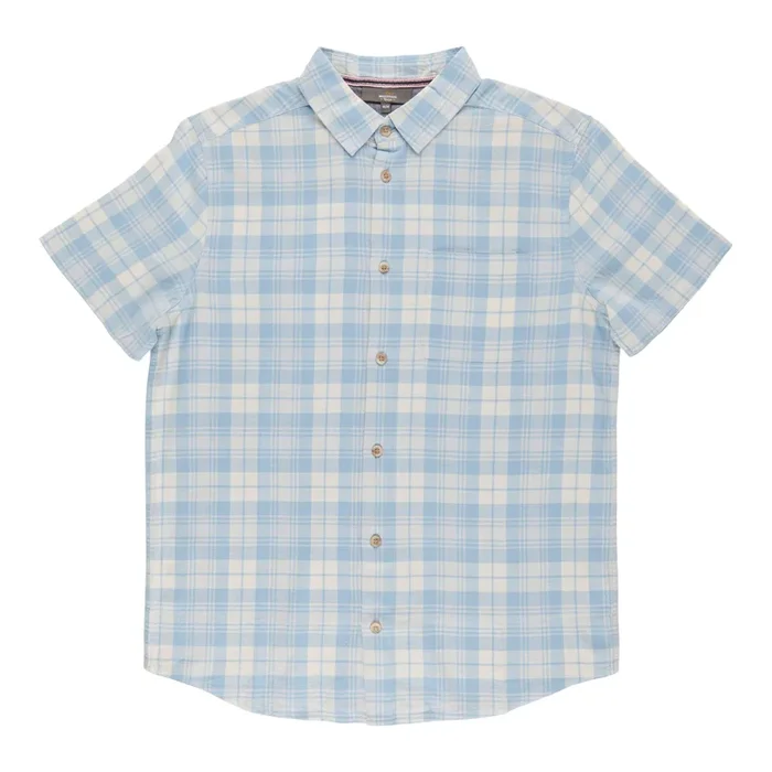 Mountain Ridge Men’s Plaid Short Sleeve Button-Up Shirt