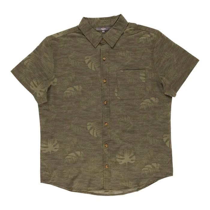 Mountain Ridge Men’s Printed Short Sleeve Button-Up Shirt