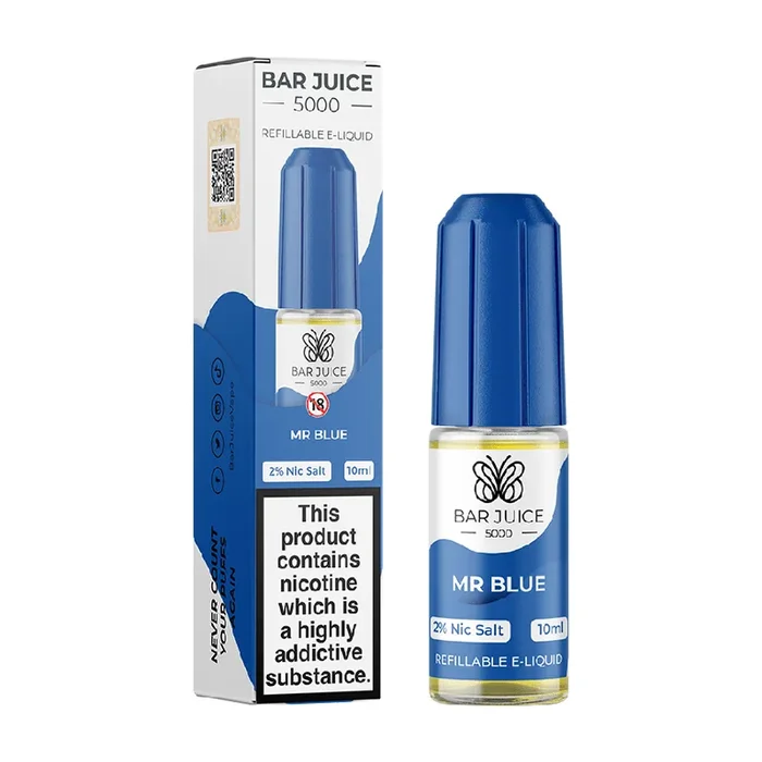 Mr Blue by Bar Juice 5000 Nic Salt E-Liquid 10ml