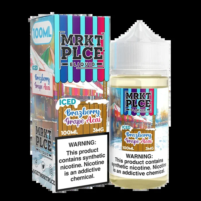 MRKTPLCE – ICED Brazberry Grape Acai – 100ML E-Liquid