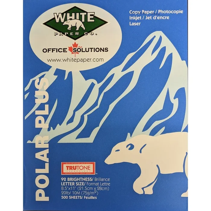 Multi-Purpose 500-Sheet White Paper, 8.5-in x 11-in