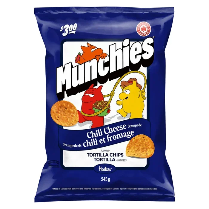 Munchies Flavoured Tortilla Chips Chili Cheese Stampede, 245-g