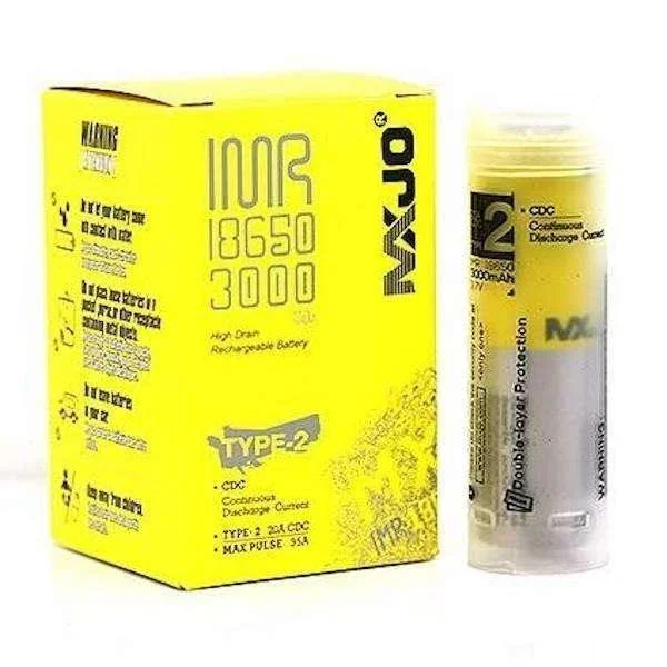 MXJO 18650 3000mAh Flat Top Battery Type 2