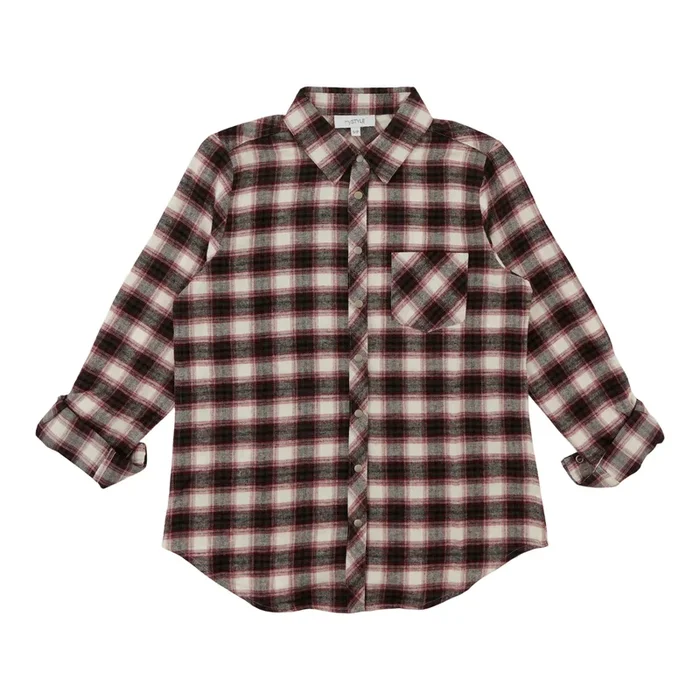 mySTYLE Women’s Flannel Snap Shirt
