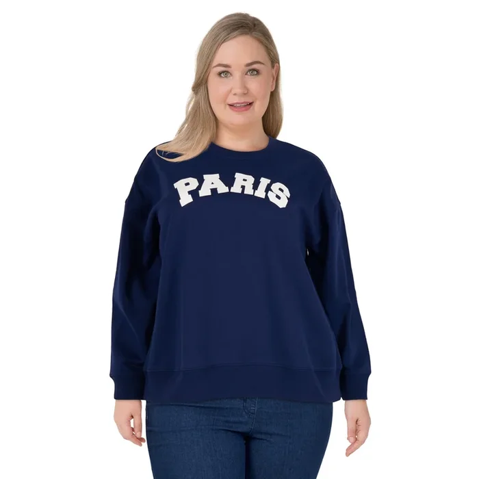 mySTYLE Women’s Plus Chenille Crew Neck Top