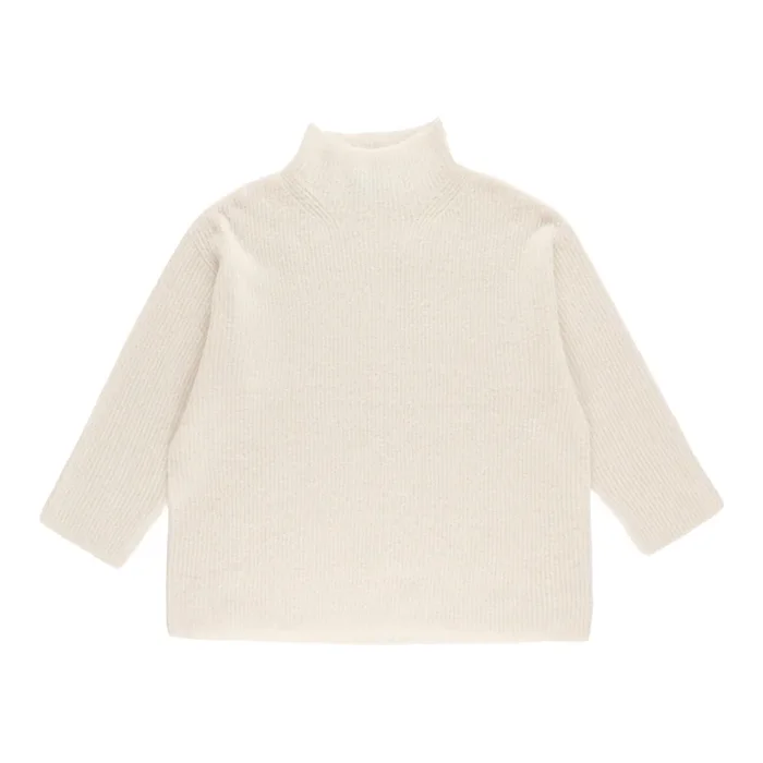 mySTYLE Women’s Plus Ribbed Mock-Neck Sweater