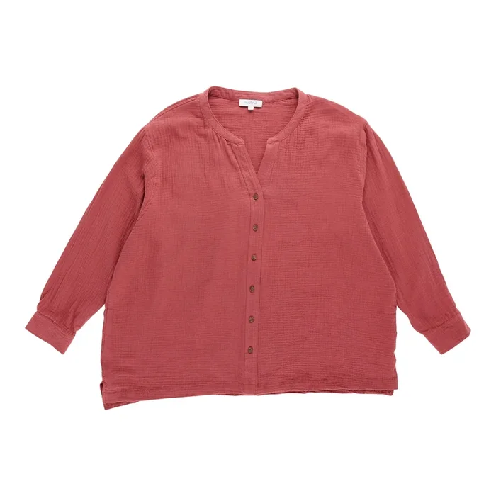 mySTYLE Women’s Plus V-Neck Long Sleeve Shirt